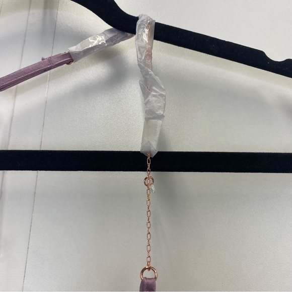 Victoria Secret Light Purple Tank Slip Dress with Jewel Rose Gold Chain Straps - Picture 6 of 9